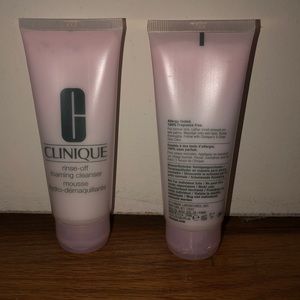 NEW two (2) Clinique rinse-off foaming cleanser